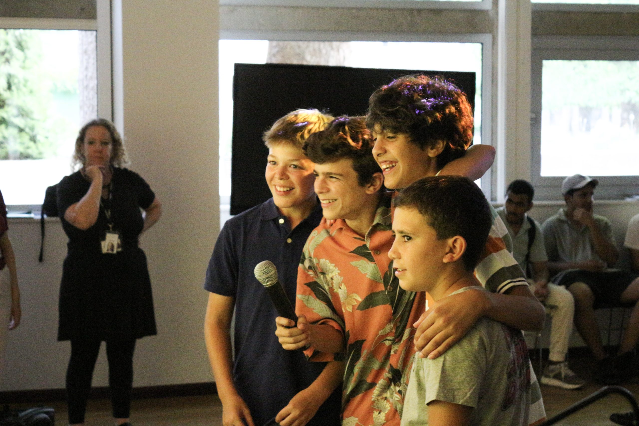 Junior students taking part in an afternoon activity together during a course at inlingua Cheltenham